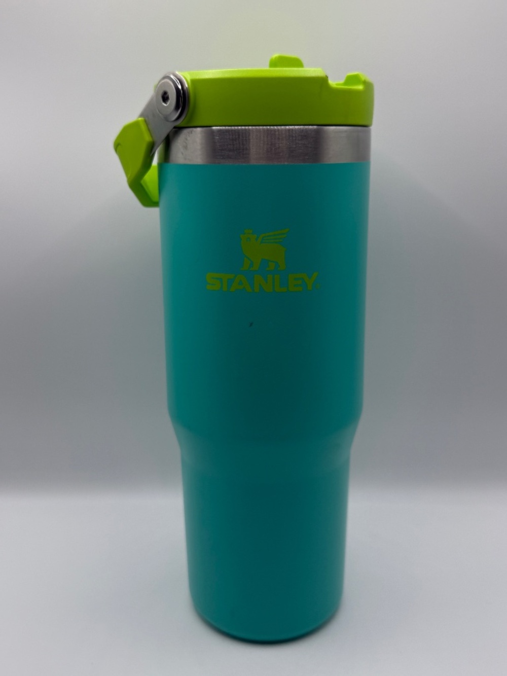 Stanley IceFlow Flip Straw 30oz Tropical Teal Tumbler w/ Handle & Straw